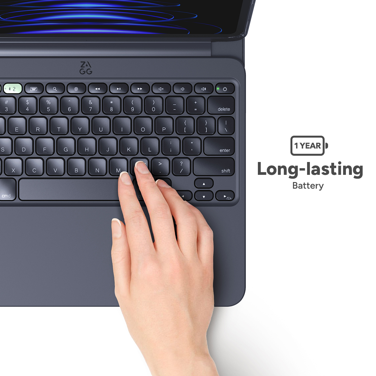 Ốp lưng kèm bàn phím ZAGG Pro Keys 2 cho iPad Air 11 (M2)