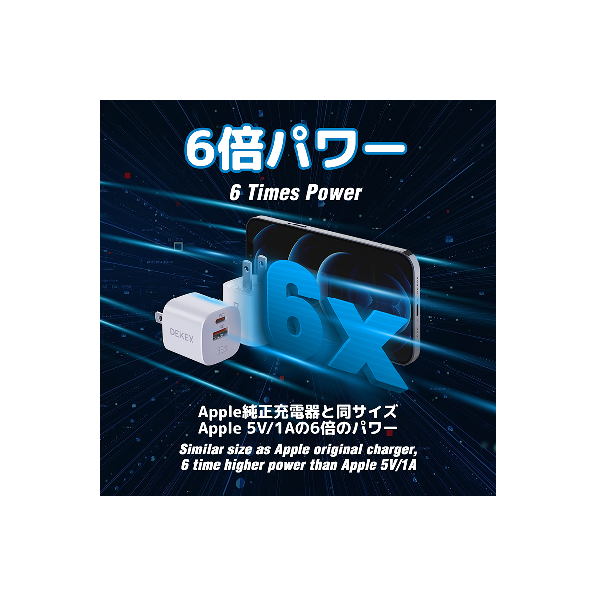 Cốc sạc Dekey Power Pioneer 33W 2 Cổng USB-C + USB-A