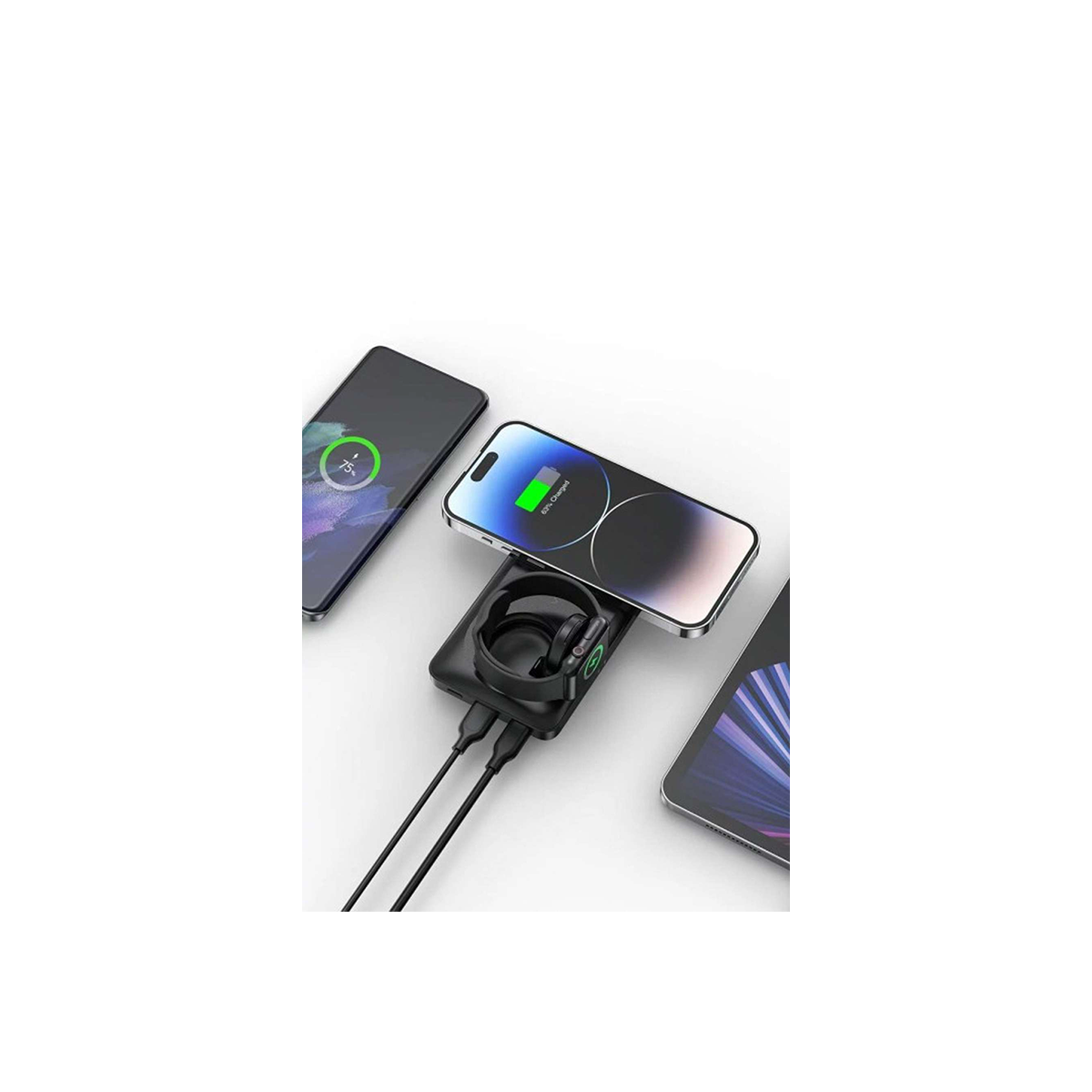 Pin Dự Phòng Mazer MagAir14 DUO MagSafe 15W + Apple Watch (10.000mAh)