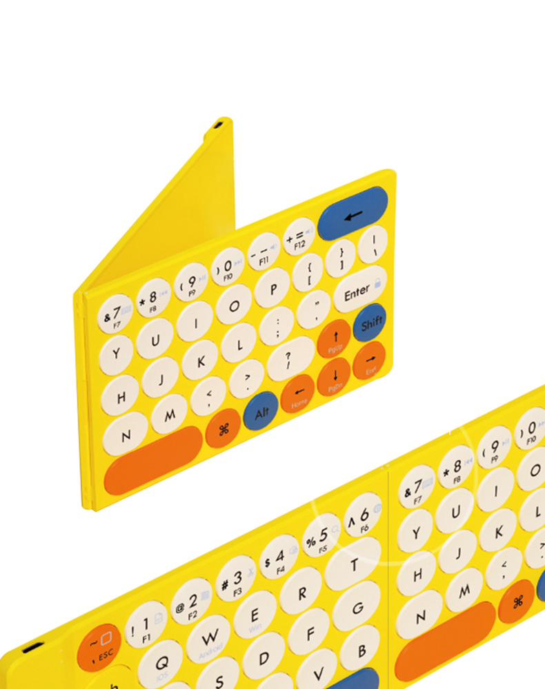 BÀN PHÍM GẬP KHÔNG DÂY MIPOW MIFFY MINI SLIM-FOLD MỎNG NHẤT THẾ GIỚI 3,5 MM CHỐNG NƯỚC KIÊM TÚI GIÁ ĐỠ