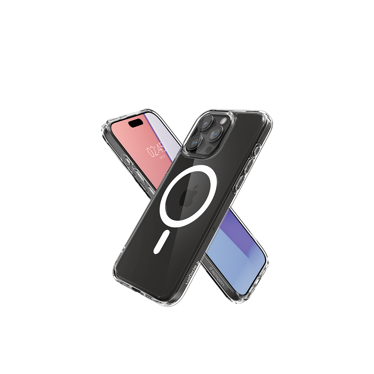 ỐP LƯNG IPHONE 15 PRO MAX SPIGEN CRYSTAL HYBRID MAGFIT WHITE