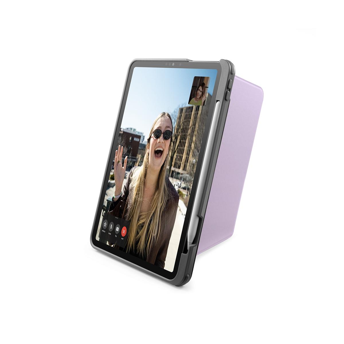BAO DA TOMTOC HỖ TRỢ SẠC KHÔNG DÂY APPLE PENCIL FOR IPAD PRO 11-INCH M1 2021 VIOLET B02-007V01