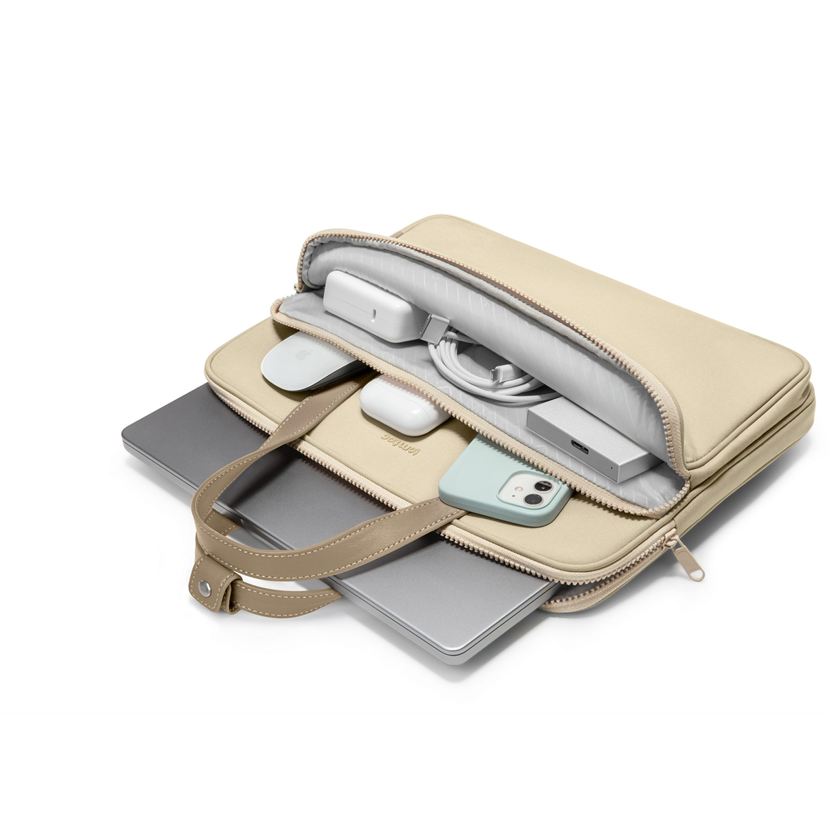 TÚI ĐEO CHÉO TOMTOC (USA) PREMIUM THEHER SHOULDER BAG MACBOOK 13”/14”, ULTRABOOK 13″ H22C1