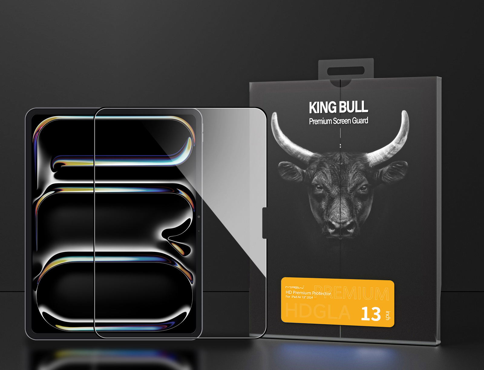 CƯỜNG LỰC MIPOW KINGBULL HD PREMIUM PROTECTOR FOR IPAD AIR 13” 2024