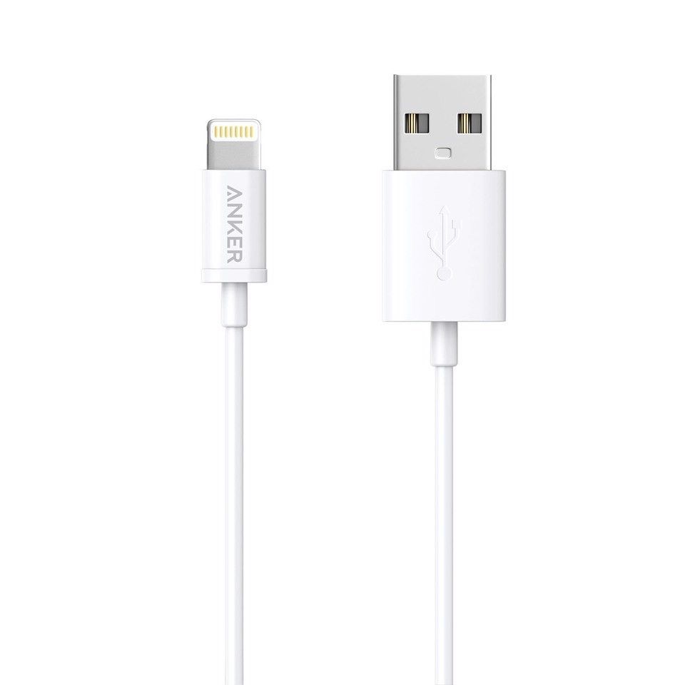 Cáp Anker MFI USB To Lightning dài 0.9 mét - A7101
