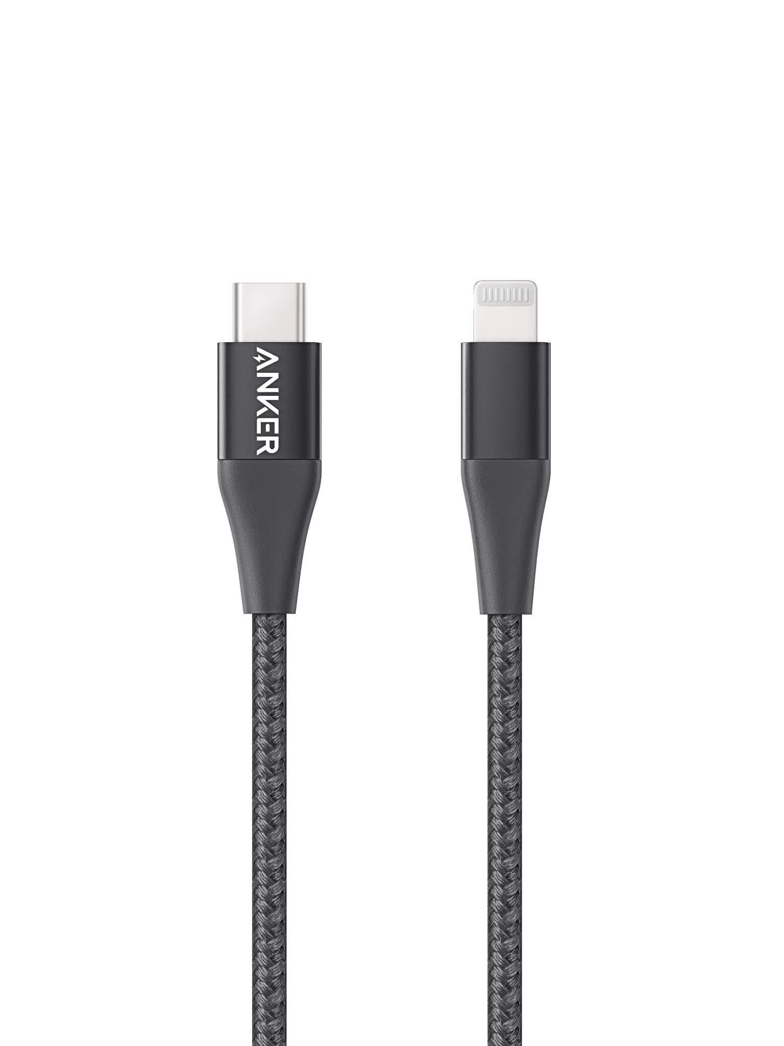 Cáp Anker PowerLine+ II Lightning to USB-C, dài 0.9m - A8652