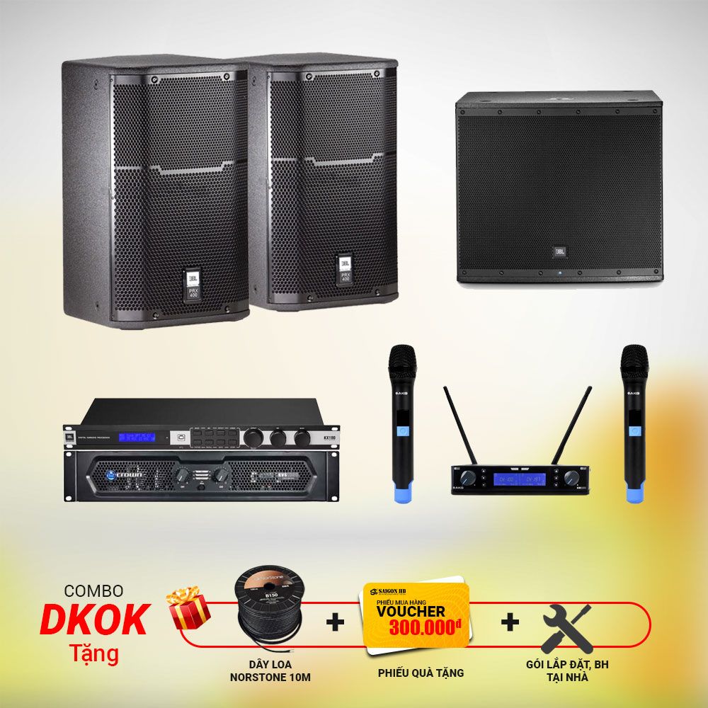 Crown Kvs 1000 - JBL PRX 415M - JBL Kx180 - JBL EON 618S - AKG Km200