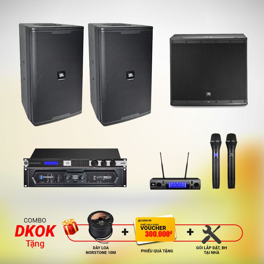 Crown Kvs 1000 - JBL KP 6012 - JBL Kx180 - JBL EON 618S - JBL Vm300