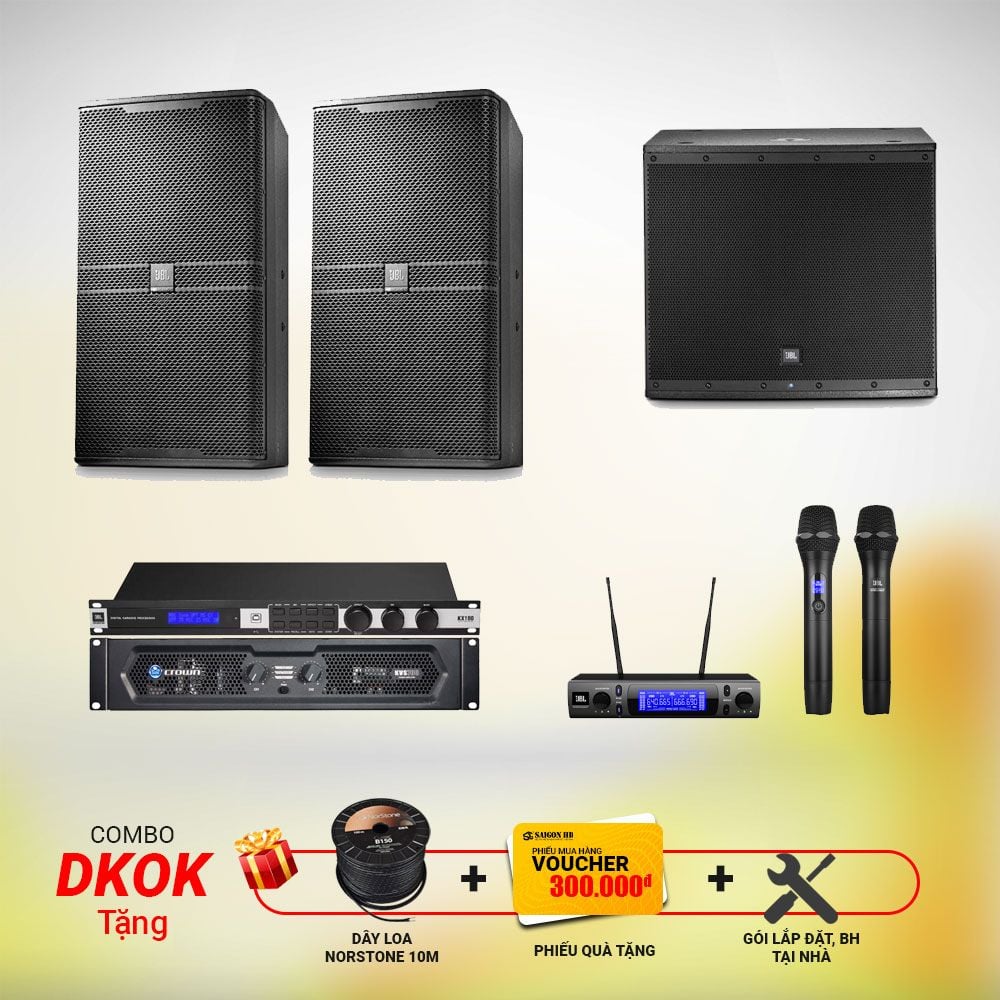 Crown Kvs 700 - JBL KP 6010 - JBL Kx180 - JBL EON 618S - JBL Vm300