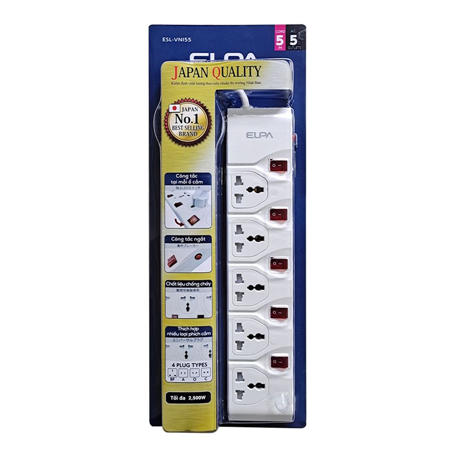 Ổ CẮM ĐIỆN ELPA ESL-VNI55