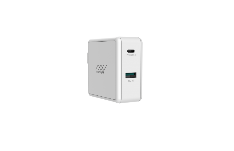 Sạc Nhanh Innostyle Gomax Pd 49.5w (1*Usb-C Pd 30w & 1*Usb A QC3.0 18w) White