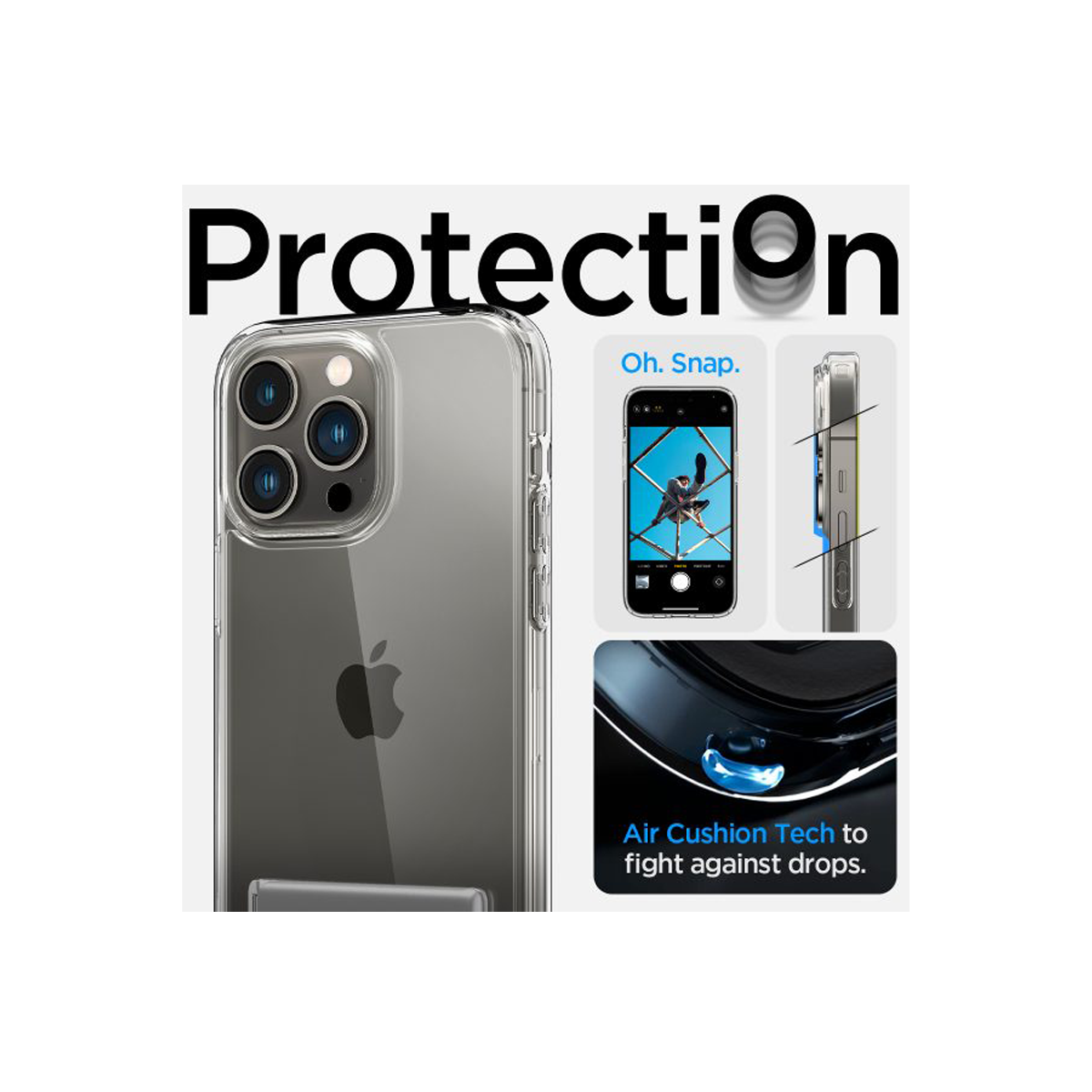 ỐP LƯNG IPHONE 14 PRO/14 PROMAX SPIGEN ULTRA HYBRID S CRYSTAL CLEAR