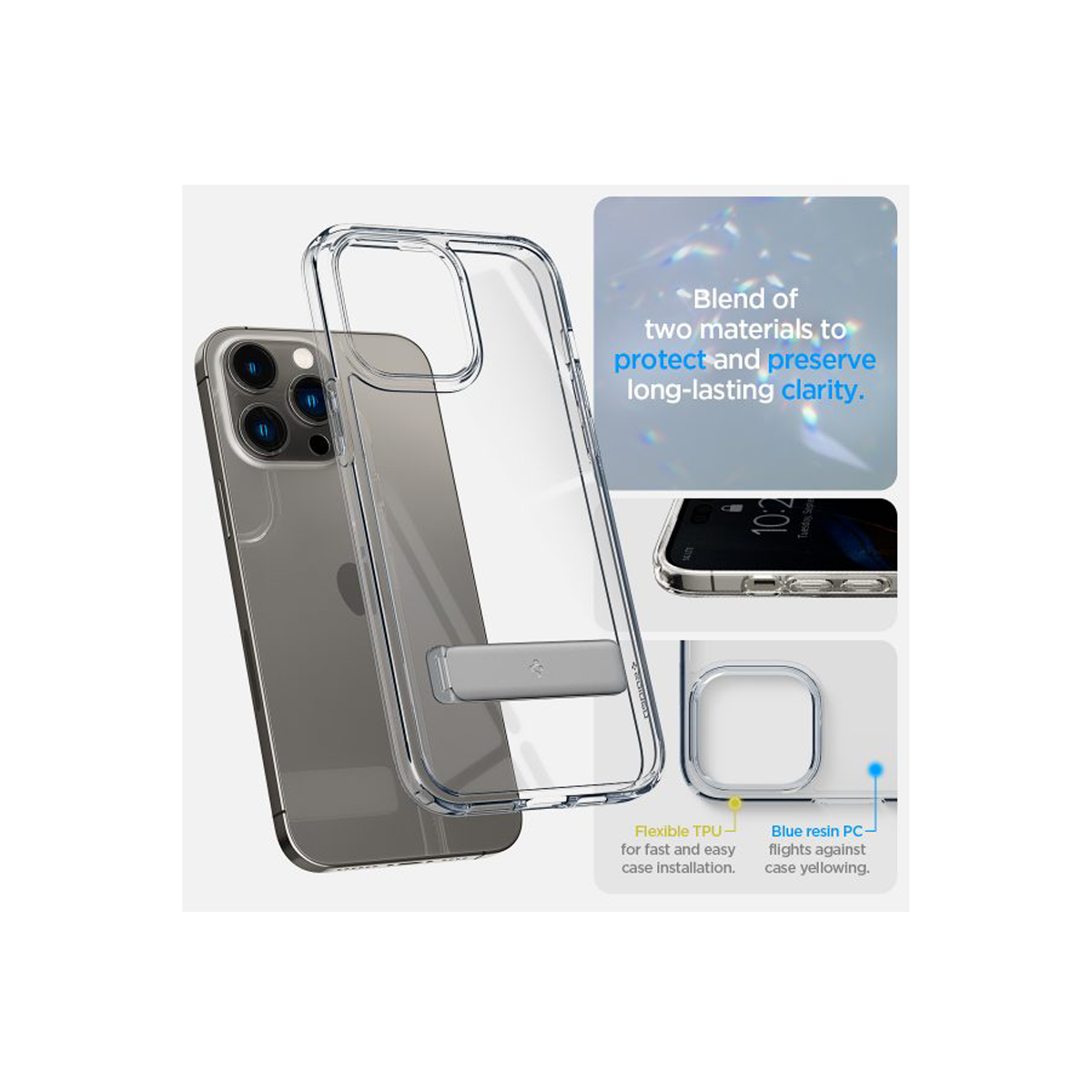 ỐP LƯNG IPHONE 14 PRO/14 PROMAX SPIGEN ULTRA HYBRID S CRYSTAL CLEAR