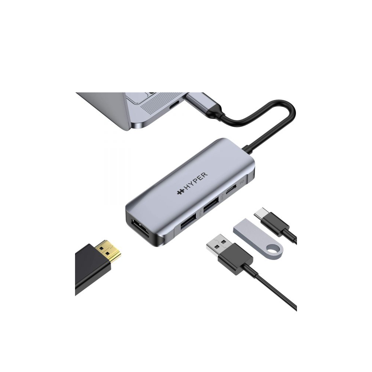 Cổng Chuyển HYPERDRIVE HDMI 4K60HZ 4-IN-1 USB-C HUB
