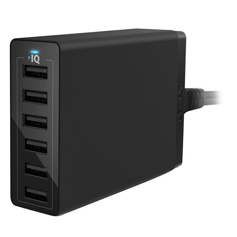  Sạc Anker 6 cổng, 60w, Quick Charge 2.0 - [Powerport+ 6, 60w, QC 2.0] - A2062 