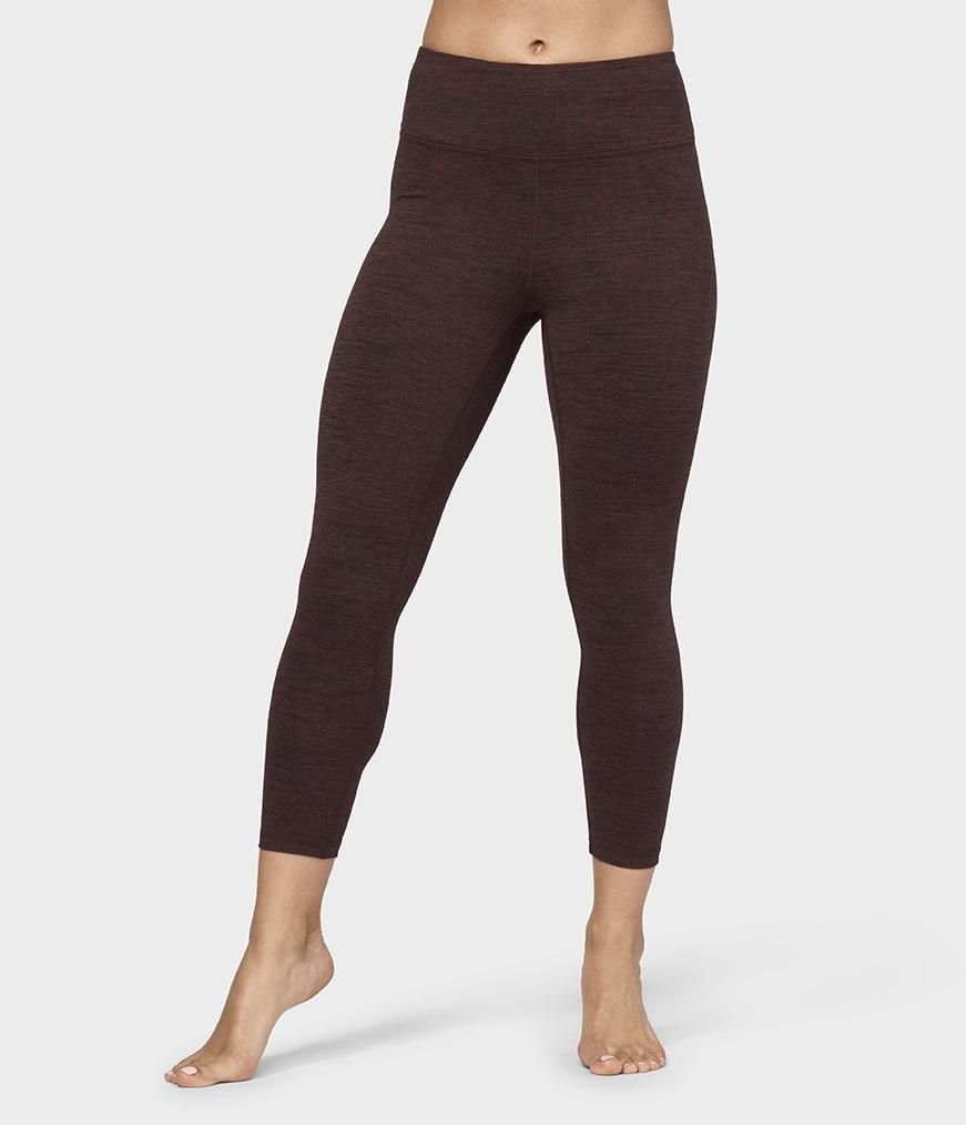 Quần Tập Yoga Manduka Essential Cropped Legging - Heather fig - Size M