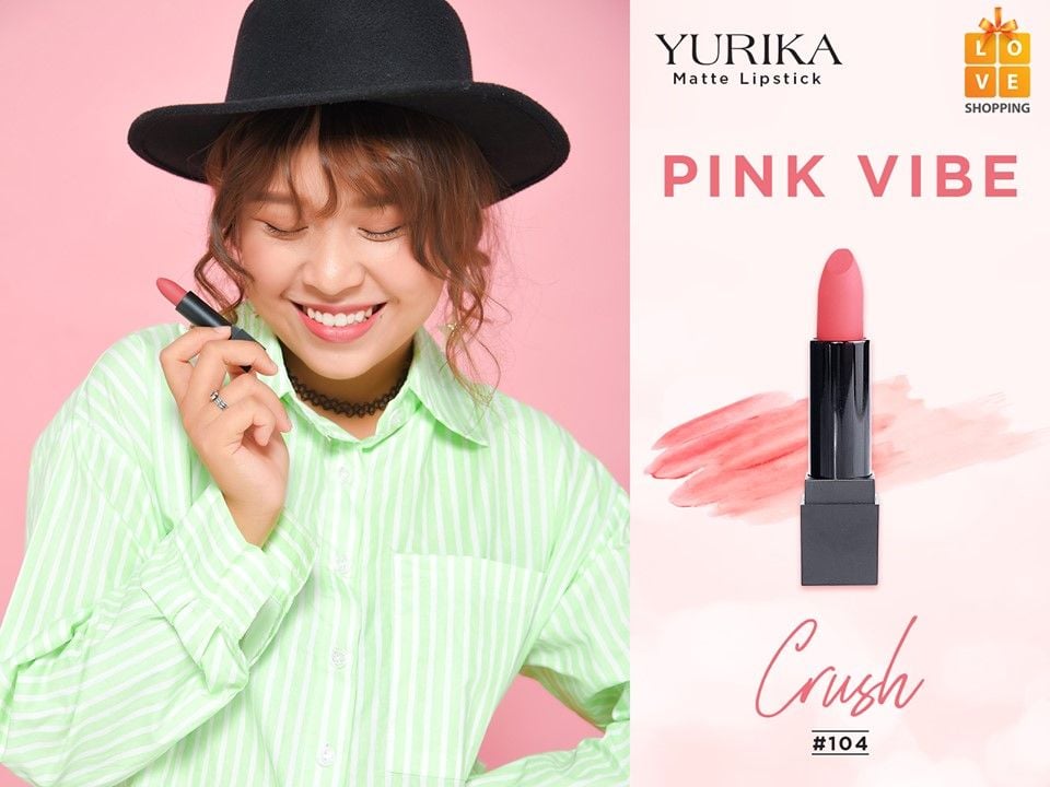 Crush #104 - Son môi YURIKA Matte màu hồng đất