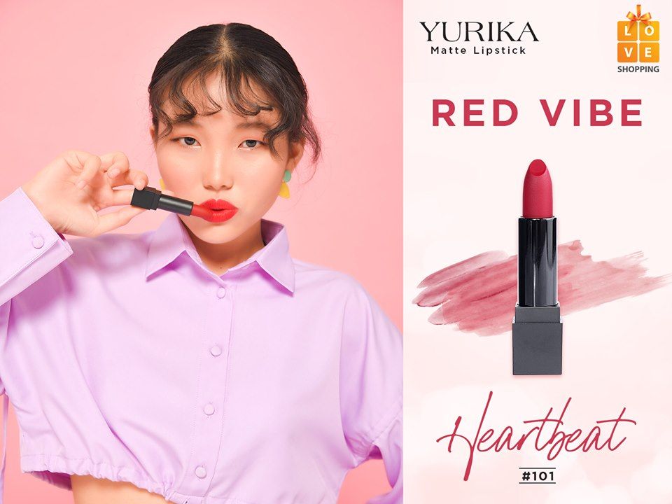 Heartbeat #101 - Son môi YURIKA Matte màu đỏ thuần
