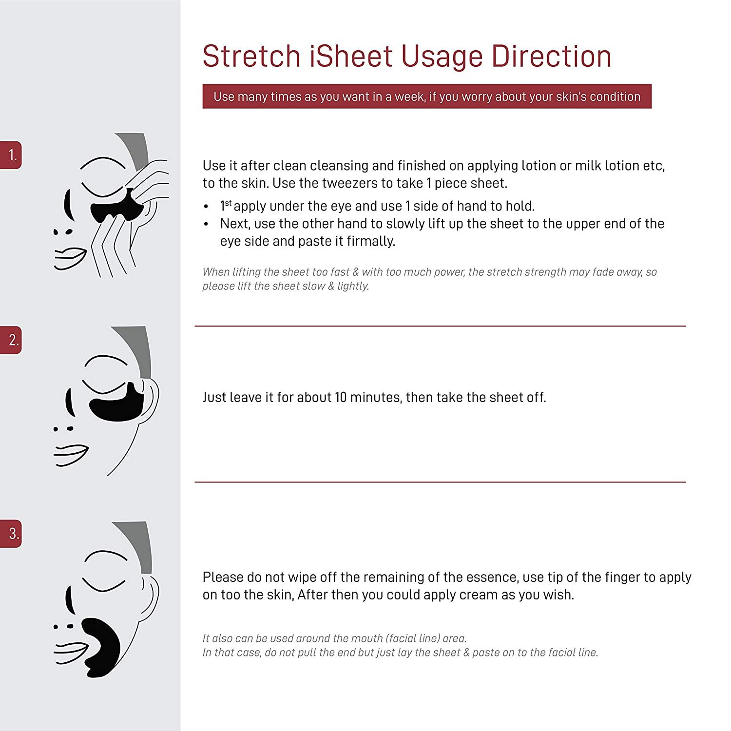 Mặt nạ tế bào gốc chống lão hóa dành cho mắt HAS Stretch iSheet (hộp 60 miếng)