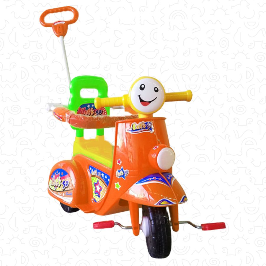 Xe 3 Bánh Nhựa Chợ Lớn L9 Vespa ĐKBH - M1625-X3B