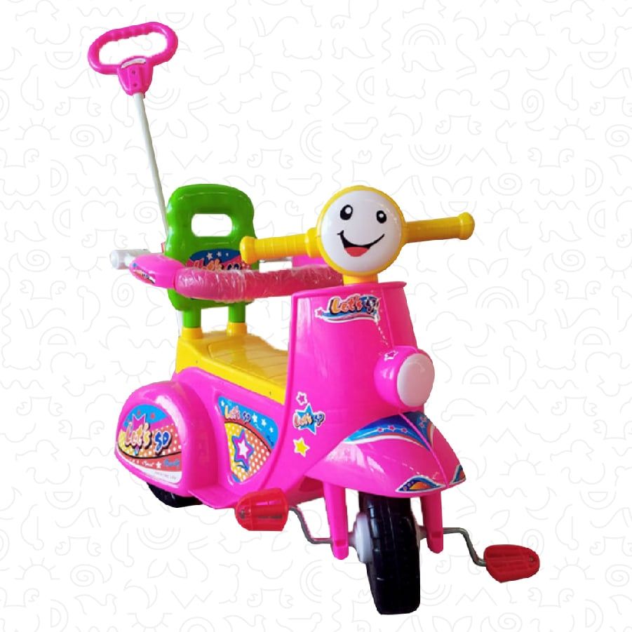 Xe 3 Bánh Nhựa Chợ Lớn L9 Vespa ĐKBH - M1625-X3B