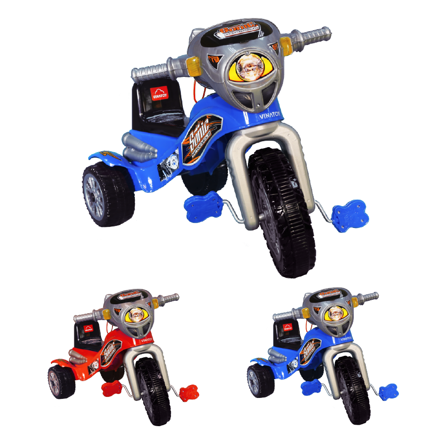 Xe 3 Bánh Nhựa Chợ Lớn Super Harley - M1787A-X3B