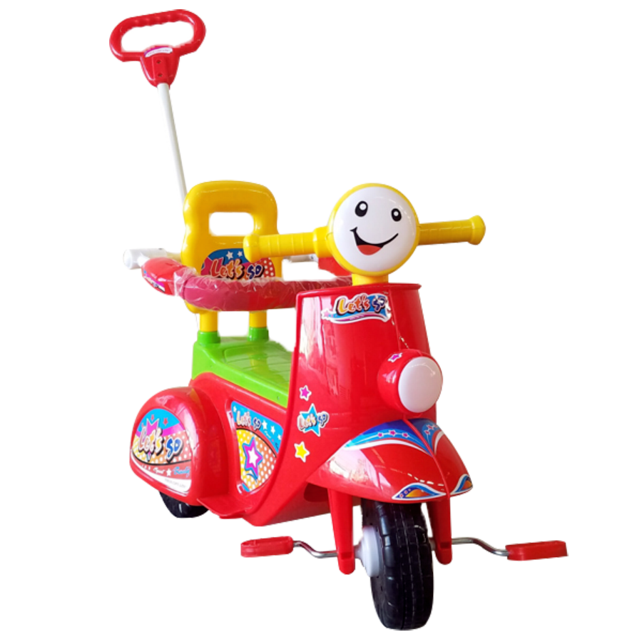 Xe 3 Bánh Nhựa Chợ Lớn L9 Vespa ĐKBH - M1625-X3B