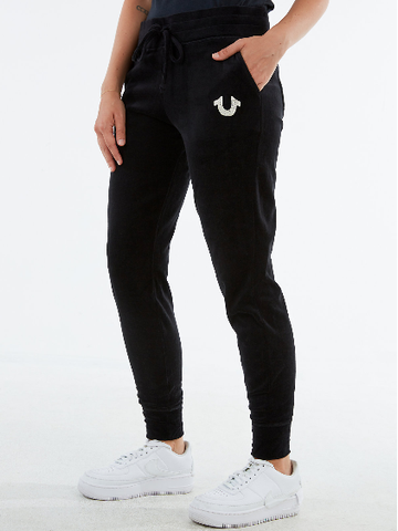 CRYSTAL HORSESHOE VELOUR JOGGER WCK6342EVX