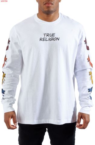 Áo Thun Tay Dài Trắng True Religion - New - 105790 - TA02