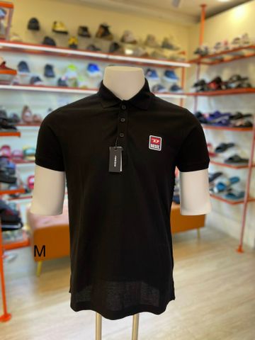 Áo PoLo Gai Đen Diesel - New - T-KAL-PATCH POLO SHIRT - GB05