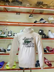 Áo Hoodie Lacoste Trắng Cá Sấu - New - SH62705170V