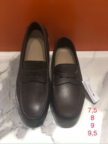 Giày Lười Nâu Đỏ Lacoste - New - 7-35CAM011811I