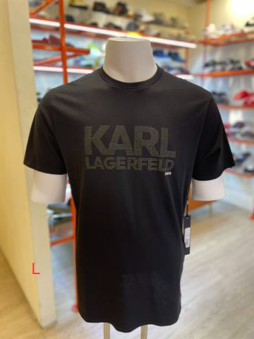 Áo Thun Đen Chữ Nổi Karl Lagerfeld - New - LM2G2515 - GA03