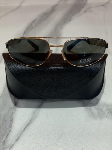 Mắt kính tròng xanh gọng vàng Guess - MK20