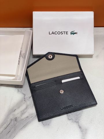 Ví Nam Đen Lá Thư Lacoste - New - CRM017-51