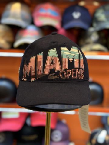 Nón Xanh Đen Miami Open Lacoste - New - RK7785 51 166