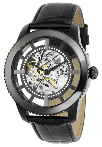 Vintage Automatic Black Skeleton Dial Men's Watch 22572