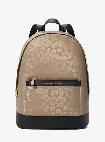 Morgan Medium Leopard Jacquard Backpack 38F9COGB2R