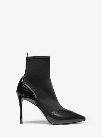 Khloe Scuba and Leather Ankle Boot 40F9KLHE5D