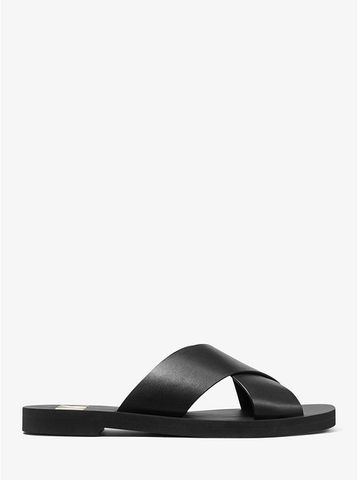 Glenda Leather Slide Sandal 40S0GLFP1L