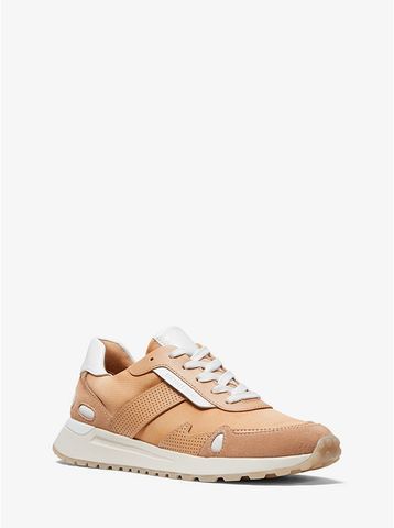 Monroe Two-Tone Canvas and Leather Trainer 43T0MOFS7D