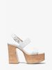 Blaire Leather and Cork Platform Sandal 46S9BLMA1L