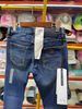 Quần Dài Jeans A/X Armani Exchange Xanh Đậm Chỉ Cam - New - 6LZJ13 Z1NPV - GD04