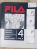 Set 4 Áo ThunTrắng FILA - New - FM0114CT