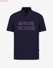 Áo Polo A/X Armani Exchange Tím Chữ Nổi - New - 6KZFFW ZJH4Z - GE03