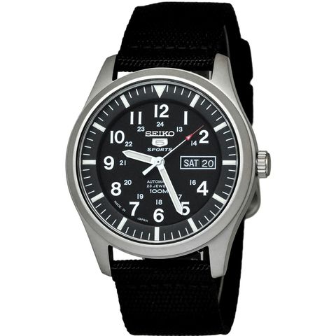 5 Automatic Black Dial Men's Watch SNZG15J1