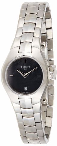 T Trend T Round Black Dial Ladies Watch T0960091112100