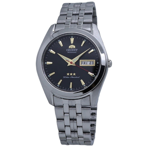 Tri Star Automatic Black Dial Men's Watch RA-AB0032B19B