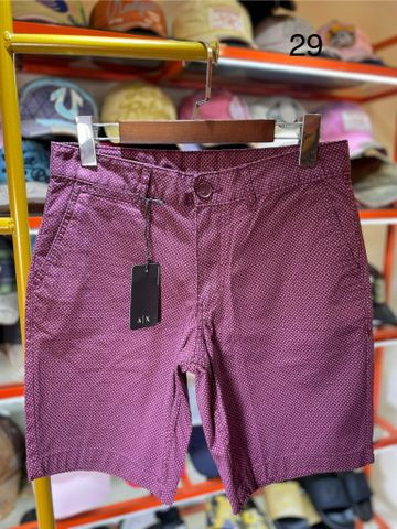 Quần Short Kaki A/X Armani Exchange Tím Chấm Bi - New - 6LZS01 ZN24Z - GD03