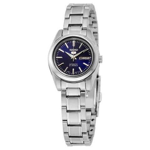 5 Automatic Navy Blue Dial Stainless Steel Ladies Watch SYMK15